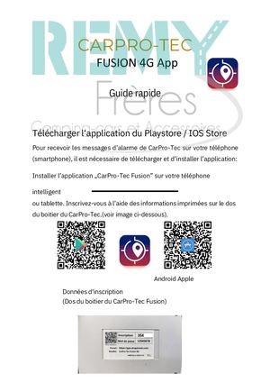 Alarme carpro tec manuel