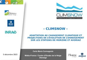 Étude ClimSnow