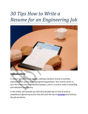 30 Tips On How To Write A Resume For Fresher