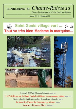 Petit Journal de Chante-Ruisseau n°49 - décembre 2023