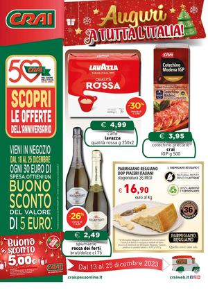 Volantino Crai Padial dal 13 al 25 dicembre