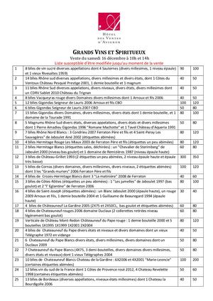 Catalogue Grands Vins et Spiritueux V2