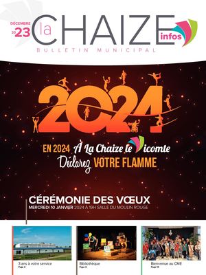 Bulletin municipal Décembre 2023 La Chaize-le-Vicomte