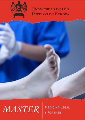 Máster en Medicina Legal y Forense