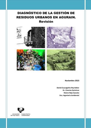 Diganóstico Gestión De Residuos Agurain Def