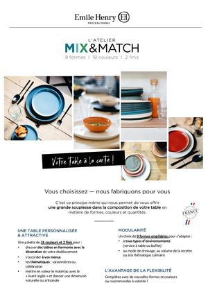 EMILE HENRY - Horeca - Mix&Match Product Sheet_FR
