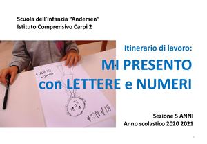 Mi Presento Con Lettere E Numeri 2020 21