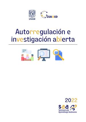 Seminario Aprendizaje Autónomo: Autorregulación e investigación abierta