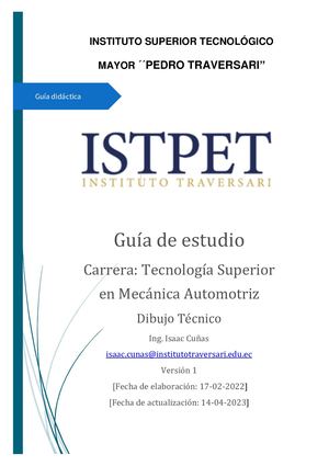 Guía Didáctica De Estudio Dibujo Técnico