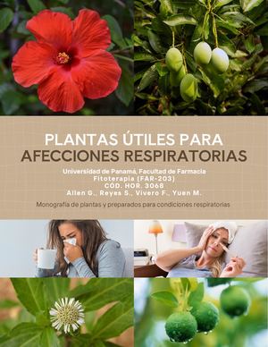 Folleto de Plantas Medicinales en Atención Primaria de Salud