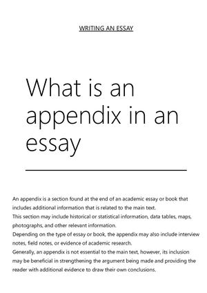 Writinganessay Org 2023 11 15 What Is An Appendix In An Essay