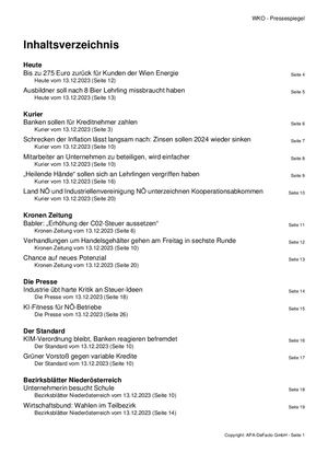 20231213 Pressespiegel