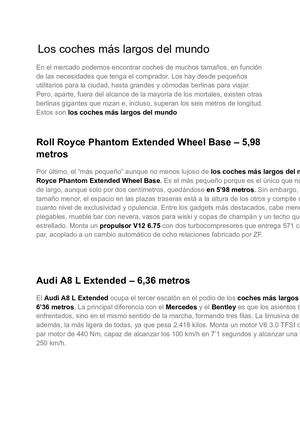 Los Coches Más Largos Del Mundo