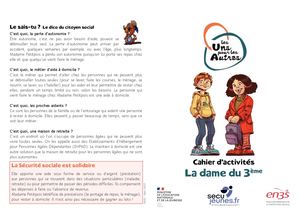 BD_La Dame Du 3ème_Cahier D'activités