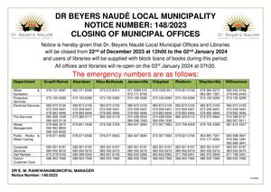 DeurkliekDR BEYERS NAUDЀ PLAASLIKE MUNISIPALITEIT