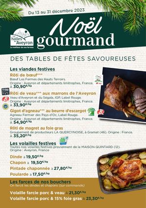 Flyer traiteur Noël 2023 ILM