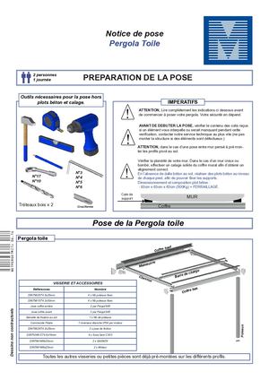 NOTICE de pose - PERGOTOILE