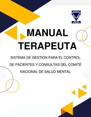 Manual Terapeuta