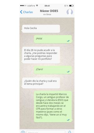 Chat charla Marcos Corgo.