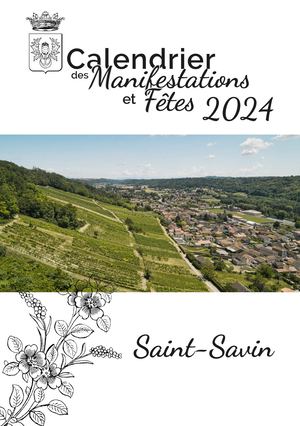 Calendrier des manifestations 2024