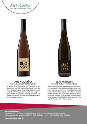 Expertise Briem Herzstück Handlese