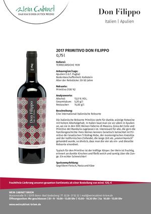 Primitivo Don Filippo