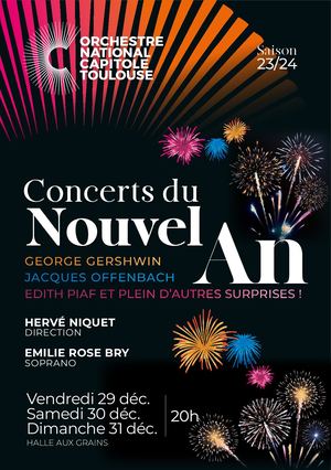 Programme du concert du Nouvel 2023