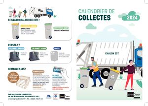 Calendrier Collecte 2024 - chalon est