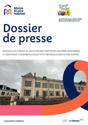 Dossier de presse  - Baugé : Remise de clés