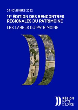 11e ÉDITION DES RENCONTRES RÉGIONALES DU PATRIMOINE
