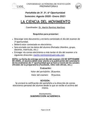 La Ciencia Del Movimiento 3 5 Y 6 Op A E 2021
