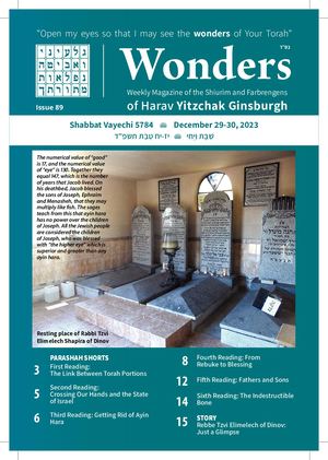 Wonders Issue 89 ∙ Vayechi 5784