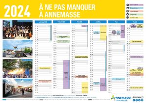 Calendrier Annemasse 2024