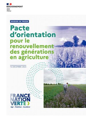Pacte d’orientation pour le renouvellement des générations en agriculture