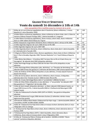 Catalogue Grands Vins et Spiritueux V2