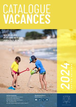 Catalogue vacances 2024
