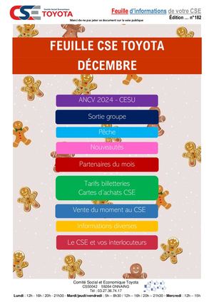 Feuille CSE Décembre