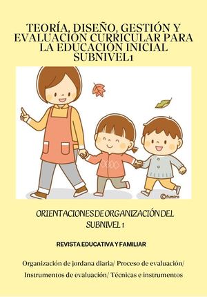 Orientaciones de organización del Subnivel 1