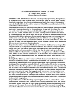 The Handsomest Drowned Man In The World Doc