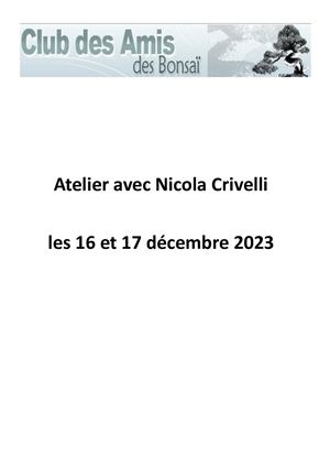 2023 Atelier Nicola Crivelli