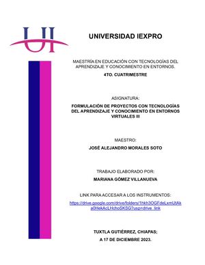 SEGUNDO AVANCE DEL PROYECTO