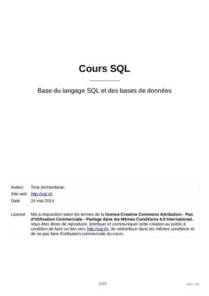 Cours Sql Sh