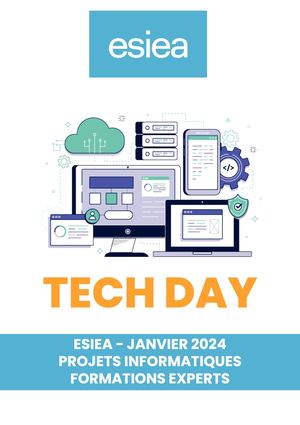 Livret Tech Day Janvier 2024 Campus Sud
