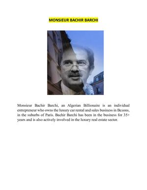 Monsieur Bachir Barchi