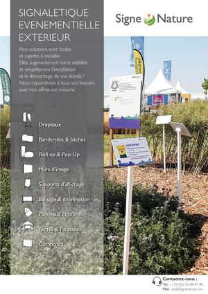 Signe Nature Plaquette Signalétique éVenementielle