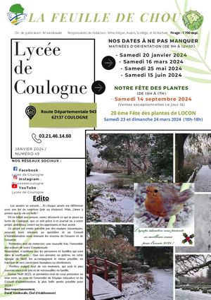 Feuille De Chou Janvier 2024