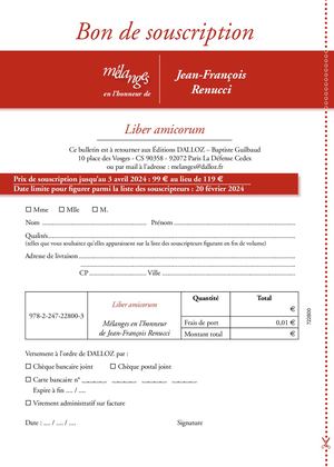 Souscription Renucci