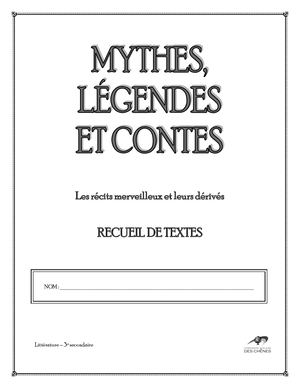 Sae 3e Sec Contes Mythes Legendes Recueil Textes