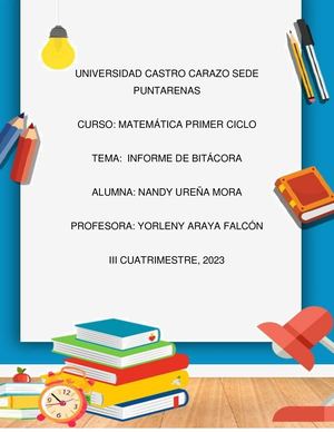 Bitácora Matemáticas