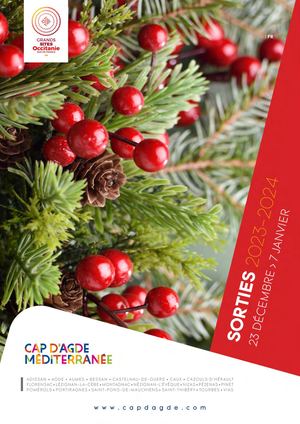 Office de Tourisme Cap d'Agde Méditerranée : l'agenda complet des animations jusqu'au 7 janvier